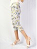 Abstract Pattern Capri Stretch Legging